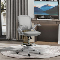 Drafting Chair 25.2" x 23.6" x 49.6" Light Grey