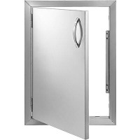 VEVOR Single Walled Access Door 22" Outdoor Kitchen / BBQ Island 304 Stainless Steel