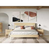 AllModern Iveta - Modern Natural Oak Bed