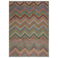 Rug N Carpet Selanik Brown Vintage Wool Handmade Area Rug