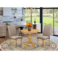 Alcott Hill Luciana 2 - Person Rubberwood Solid Wood Dining Set