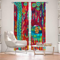 East Urban Home Lined Window Curtains 2-panel Set for Window Size by Michele Fauss - Elephants Eden