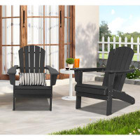 Dovecove Fierros Unfolding Ergonomics Adirondack Chair, All-Weather Adirondack Chair, Fire Pit Chair