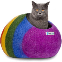 Feltcave Feltcave Medium Cat Cave Bed - Cute Cat Bed Cave Handcrafted From Flawless Merino Wool - Snuggly Cat Caves For