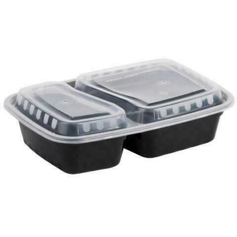 2-Compartment Rectangular Microwavable Heavyweight Container *RESTAURANT EQUIPMENT PARTS SMALLWARES HOODS AND MORE* in Other Business & Industrial in City of Toronto - Image 3