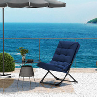 Folding Chair 33.5" x 24.8" x 34.6" Blue