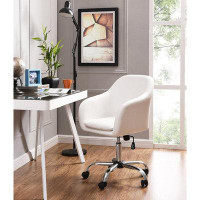 Hokku Designs Mid Back Height Adjustable Office Chair With Armrest
