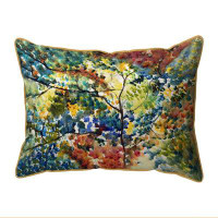 East Urban Home Fall Leaves Indoor/Outdoor Pillow
