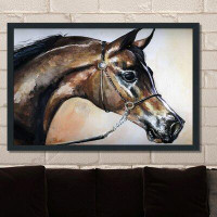 Picture Perfect International "Horse 2" Framed Painting Print
