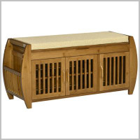 Wildon Home® Dyondre Upholstered Cabinet Storage Bench
