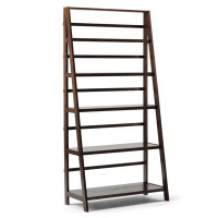 Wade Logan Paullina Solid Wood Ladder Bookcase