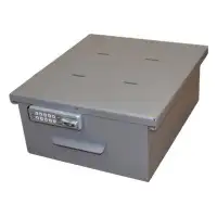 Omnimed American Made Large Aluminum Refrigerator Lock Box (Large Storage With E-Lock)