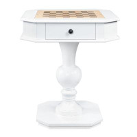 Plethoria Avarice White Game Table with Drawer
