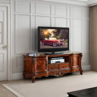 RARLON American retro solid wood living room can store TV cabinet