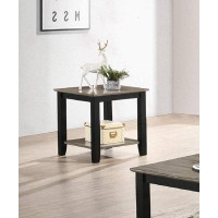 Winston Porter Simple Modern Look Wooden 1Pc End Table Living Room Sofa Side Table Solid Rubberwood