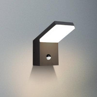Latitude Run® Wall Light Outdoor LED Wall Mount Lamp Wall Sconce Lighting with Motion Sensor Lantern Fixture