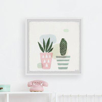 Marmont Hill Concrete Planters III by Marmont Hill - Picture Frame Print