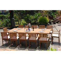 Rosecliff Heights Roselyn Luxurious 13 Piece Teak Dining Set