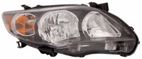 Head Lamp Passenger Side Toyota Corolla Sedan 2011-2013 Us Built Black Bezel S/Srx Economy Quality , TO2503204U