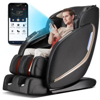 Inbox Zero Power Reclining Adjustable Width Heated Massage Chair
