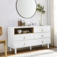Latitude Run® With 5 Drawers Storage Cabinet Drawer Cabinet Multifunctional Storage Cabinet Modern Drawer Cabinet Wooden
