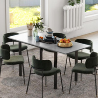 Folding Dining Table 160W x 70D x 76Hcm Dark Grey
