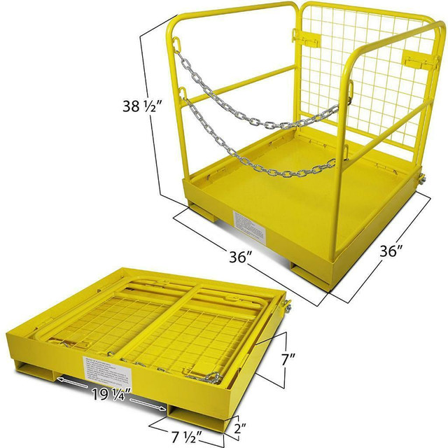 NEW FORKLIFT SAFETY CAGE WORK PLATFORM ARIAL LIFT BASKET WP36 in Other Business & Industrial in Winnipeg - Image 3