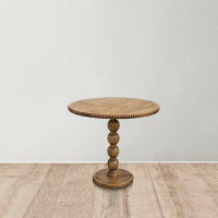 Langley Street Laverock Solid Wood Pedestal End Table