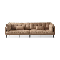 Crafts Design Trade 102.36" Khaki 100% Polyester Modular Sofa