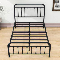 August Grove Turnersville Metal Platform Bed with Headboard and Footboard