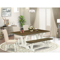 Darby Home Co Hedman 6 - Person Acacia Solid Wood Dining Set