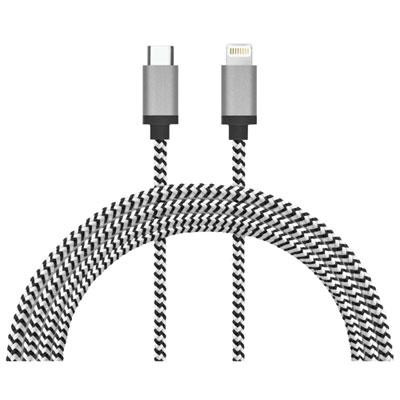 LBT 2.13m (7 ft.) Lightning to USB-C Cable - Black/White in Cell Phone Accessories in Québec
