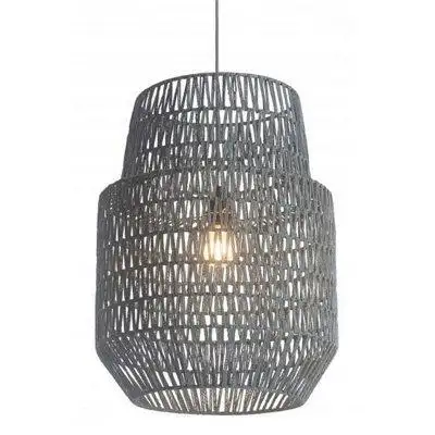 Sed98 This beautiful grey lantern metal dimmable ceiling light with shades will brighten up and chan...