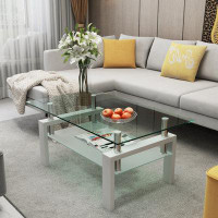 Wrought Studio Clear Coffee Table
