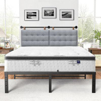 17 Stories Bed Frame With Mattress Set