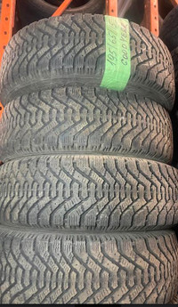 USED SET OF WINTER GOODYEAR 195/65R16 70% TREAD WITH INSTALL