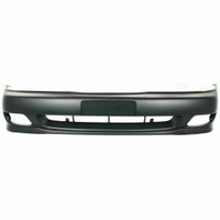 Bumper Front Nissan Sentra 1998-1999 Black Xe-Gxe-Gle Models With Fog Lamp Hole , NI1000191B