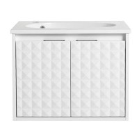 Ebern Designs "24" Wall-mounted Bathroom Vanity With Sink And Soft-close Doors"