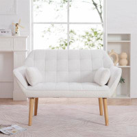 Ebern Designs 50 "Width Loveseat Sofa - Ergonomic With Pillow