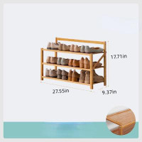 Latitude Run® Folding Simple Dormitory Dustproof Small Multilayer 12 Pair Shoe Rack