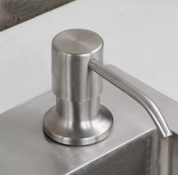 Soap &amp; Lotion Dispenser Brushed Nickel Finish