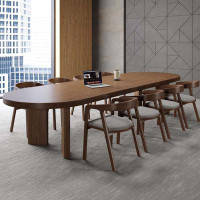 Hillock Home Nordic Solid Wood Conference Table Long Table Simple Modern Negotiation Table