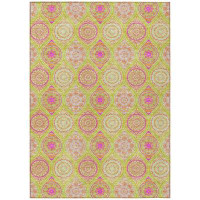 Addison Rugs Machine Washable Indoor/Outdoor Chantille ACN976 Lime 1'8" x 2'6" Rug
