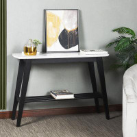 Wade Logan Tifany 46'' Faux Marble Console Table