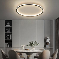 Ivy Bronx Embedded Ceiling Lamp With Remote Control, Ultra-thin, Colour-changing Led