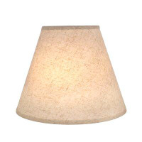 Gracie Oaks 11" H x 6" W Linen Empire Lamp Shade ( Spider ) in Flaxen