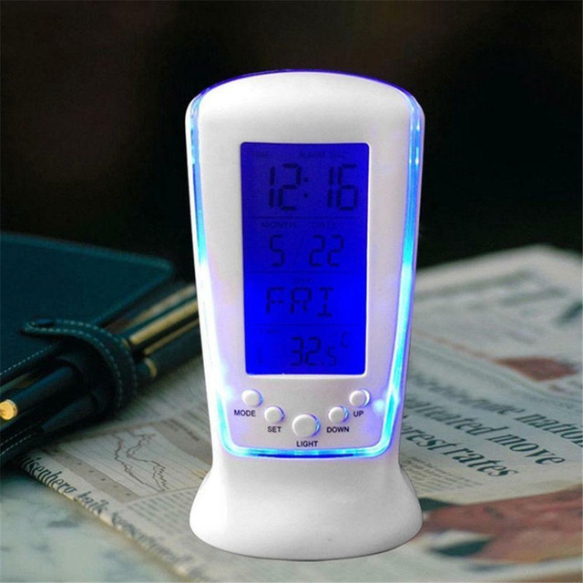 NEW DIGITAL TABLE ALARM CLOCK THERMOMETER CALANDER 622ACD in Other in Edmonton Area - Image 2