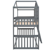 Harper Orchard Curwood Kids Twin Over Twin Bunk Bed
