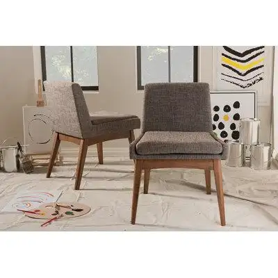 Hokku Designs Lefancy  Nexus Fabric Upholstered Dining Side Chair (Set of 2)