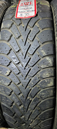 P 205/60/ R16 Goodyear Nordic Winter M/S*  Used WINTER Tires 60% TREAD LEFT  $45 for THE TIRE / 1 TIRE ONLY !!